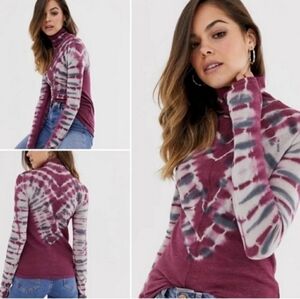 We the Free tiedye Longsleeve shirt mock neck